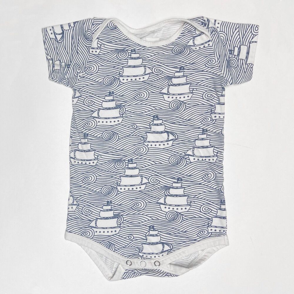 Winter Water Factory Bodysuit Size 18 Months High Seas Organic Cotton Pirate